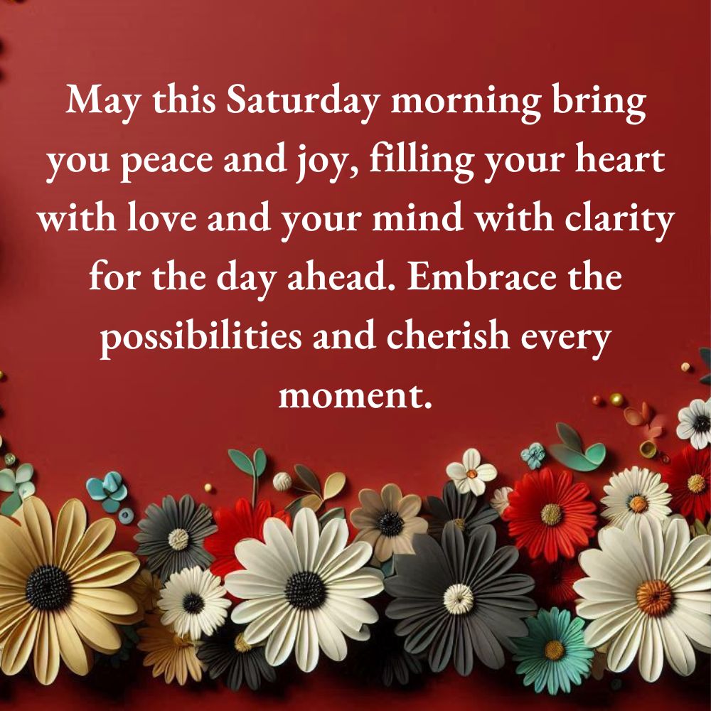 Saturday Morning Blessings