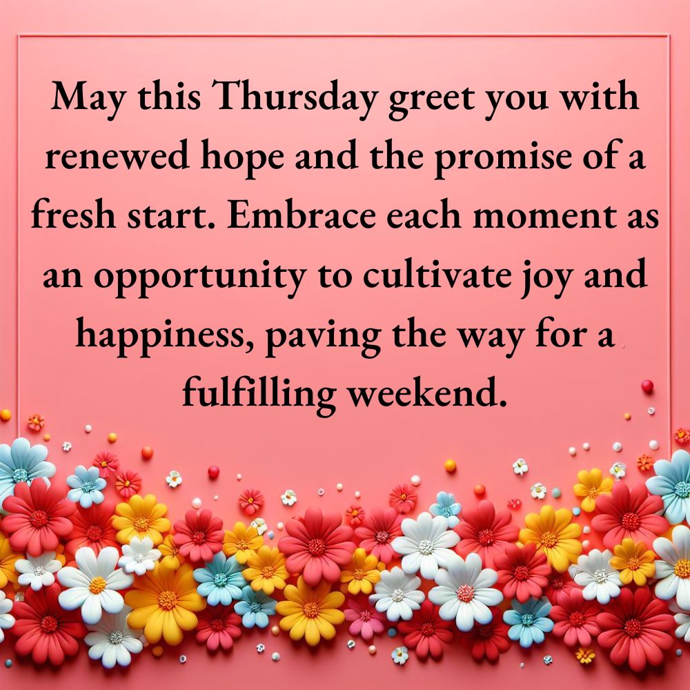 Good Morning Thursday Blessings