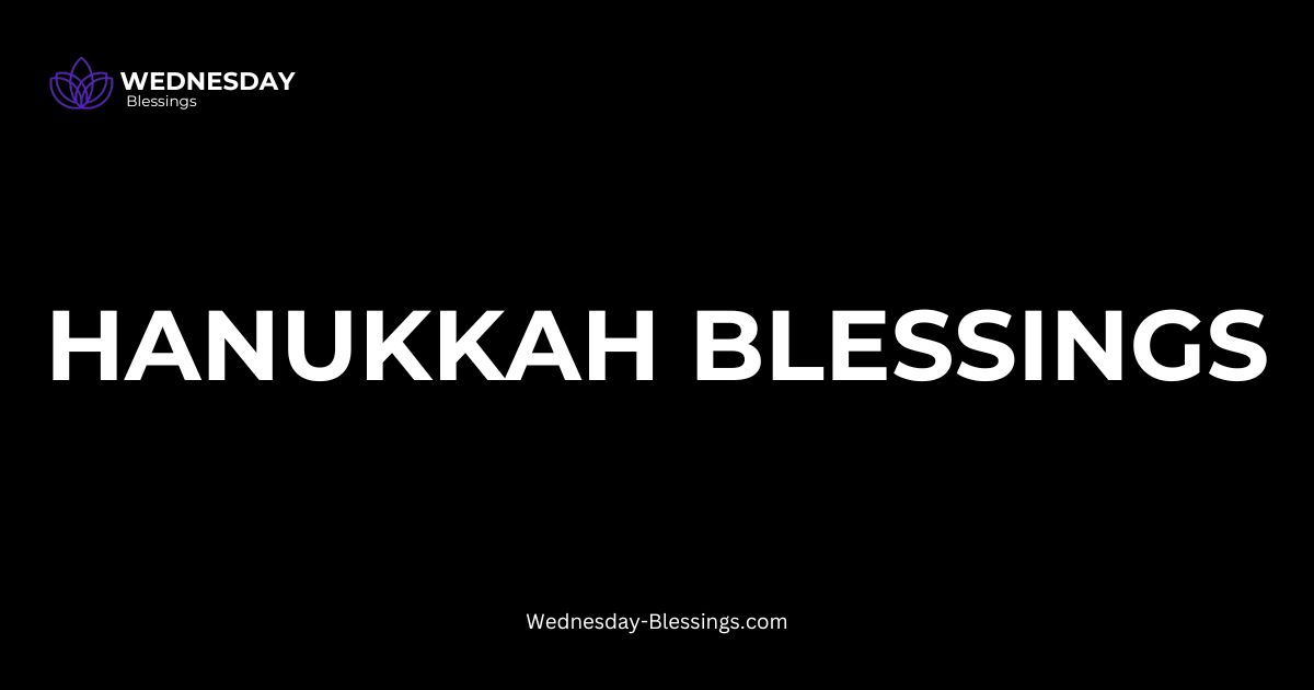 hanukkah blessings