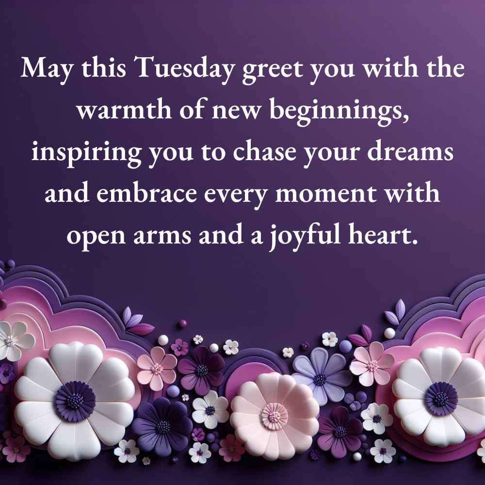 Good Morning Tuesday Blessings