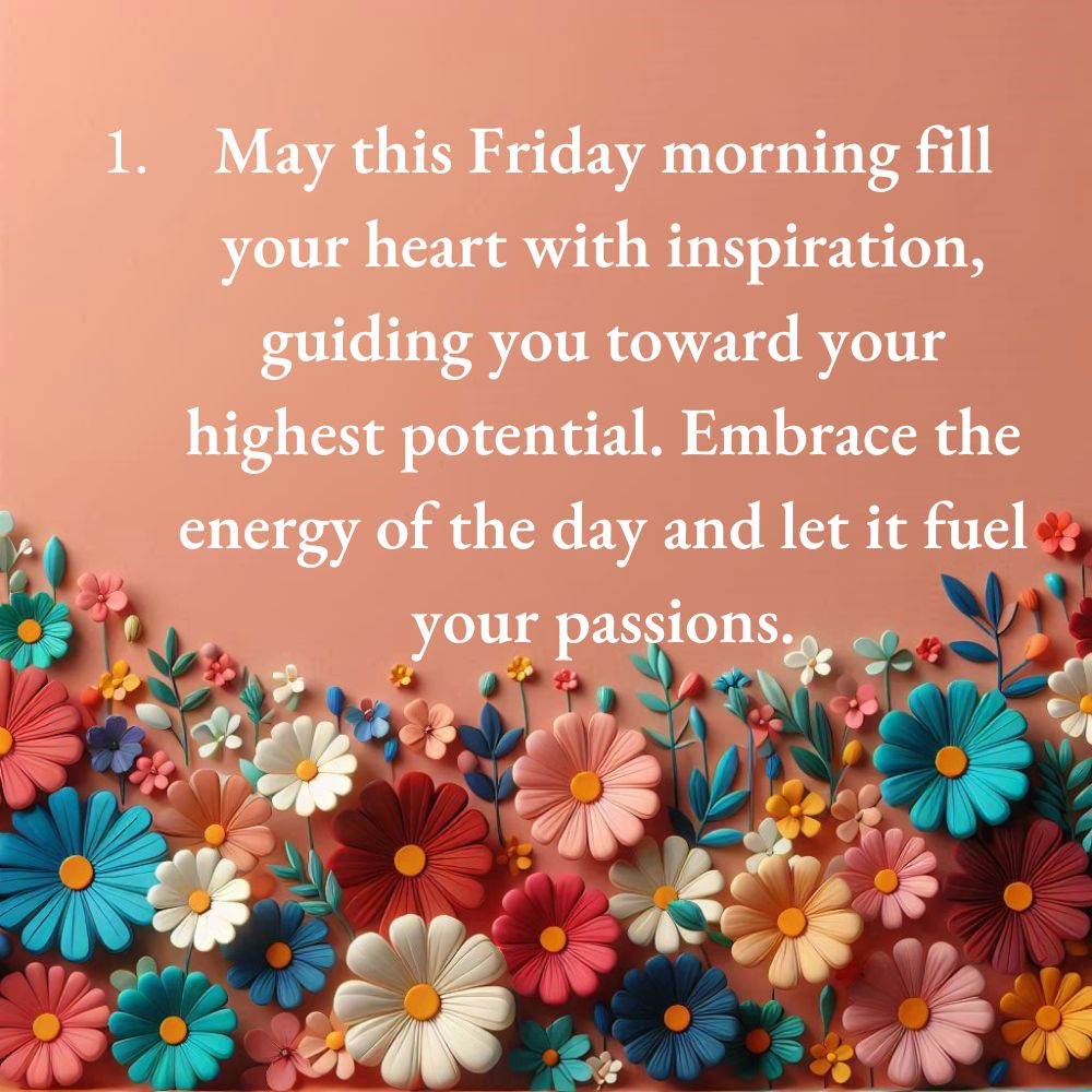 Friday Morning Blessings And Prayers