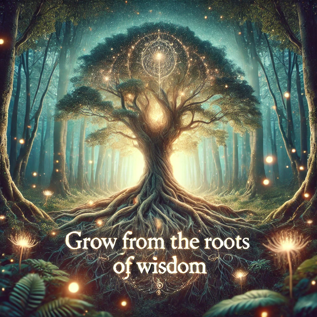 Grow from the roots of wisdom